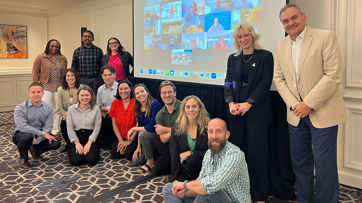 Water Utility Climate Alliance members from around the country pose for a photo at the the annual general manager meeting